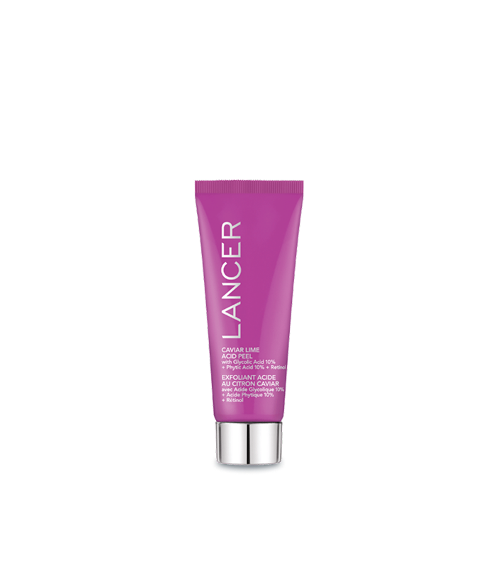 Purple Lancer skincare product on a white background-Lancer Skincare