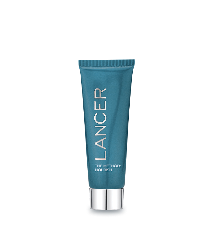Blue tube of Lancer skincare product on a white background-Lancer Skincare