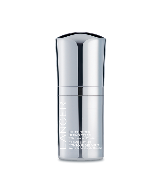 Lancé eye contour lifting cream bottle on a white background