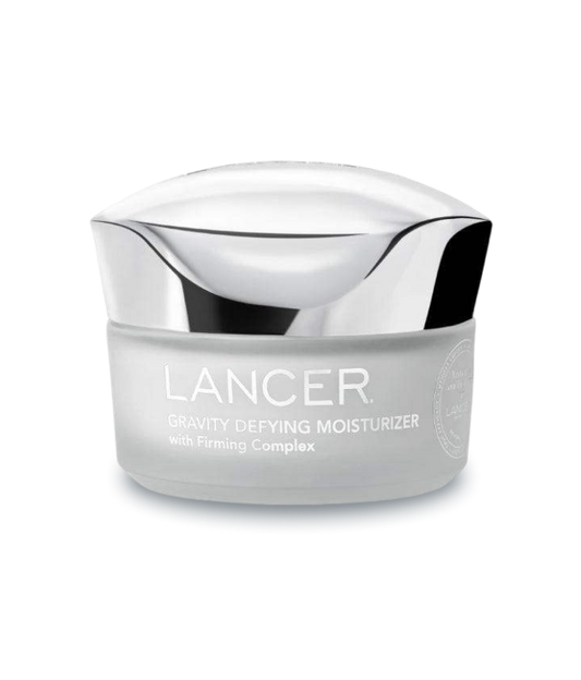 Lancer Gravity Defying Moisturizer jar on a white background