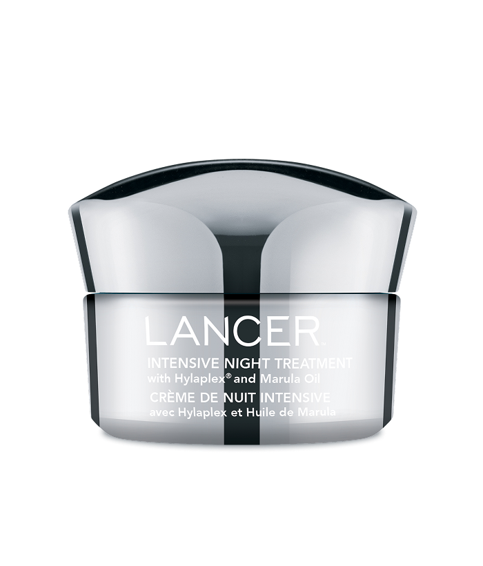 Lancer Intensive Night Treatment jar on a white background-Lancer Skincare