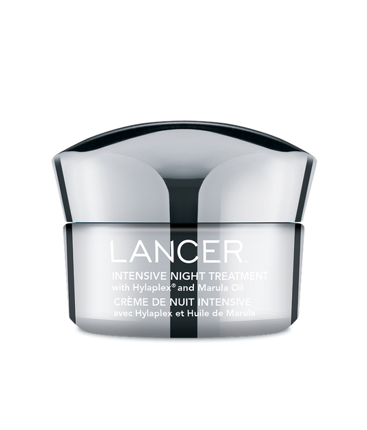 Lancer Intensive Night Treatment jar on a white background