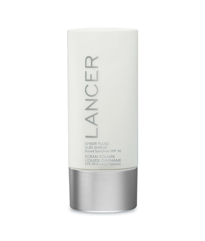 Lancer sunscreen cream tube on a white background-Lancer Skincare