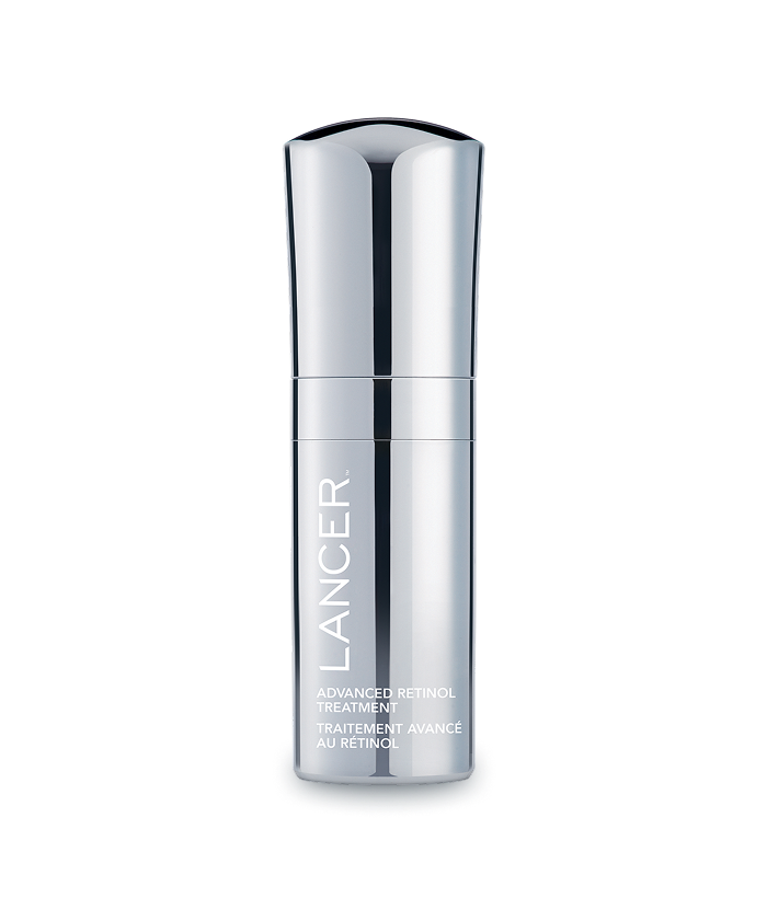 Silver Lancer skincare bottle on a white background-Lancer Skincare