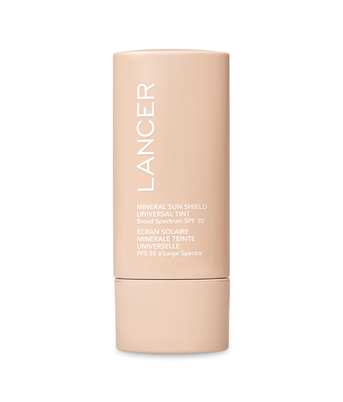 Lancer Mineral Sun Shield bottle on a white background-Lancer Skincare