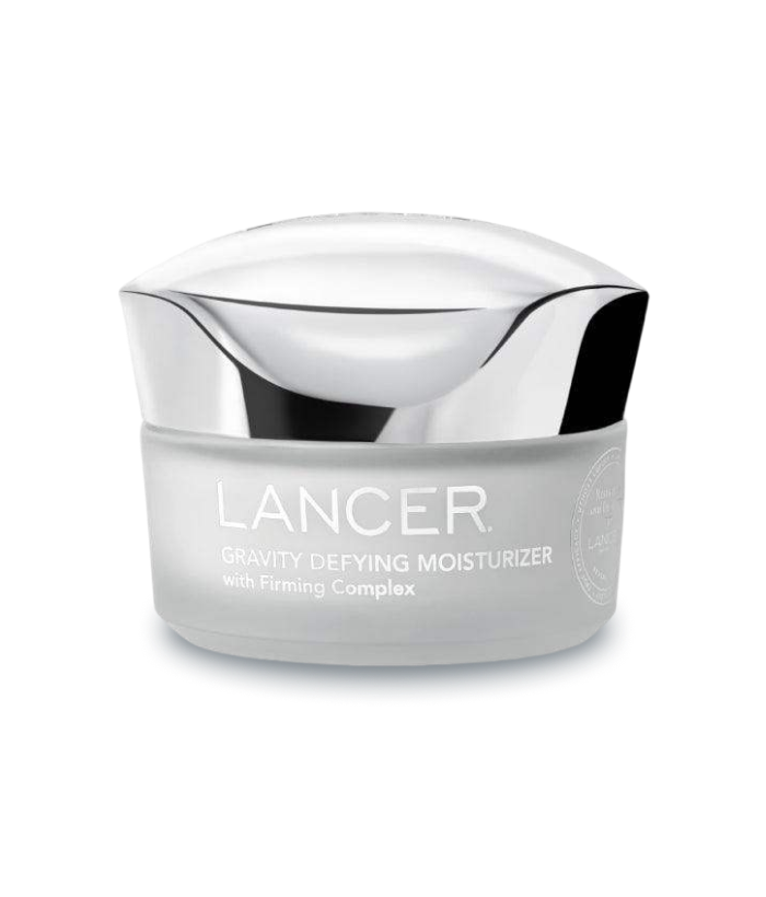 Lancer Gravity Defying Moisturizer jar on a white background