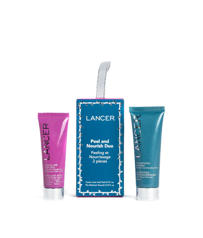 Peel and Nourish Duo Holiday Ornament-Lancer Skincare